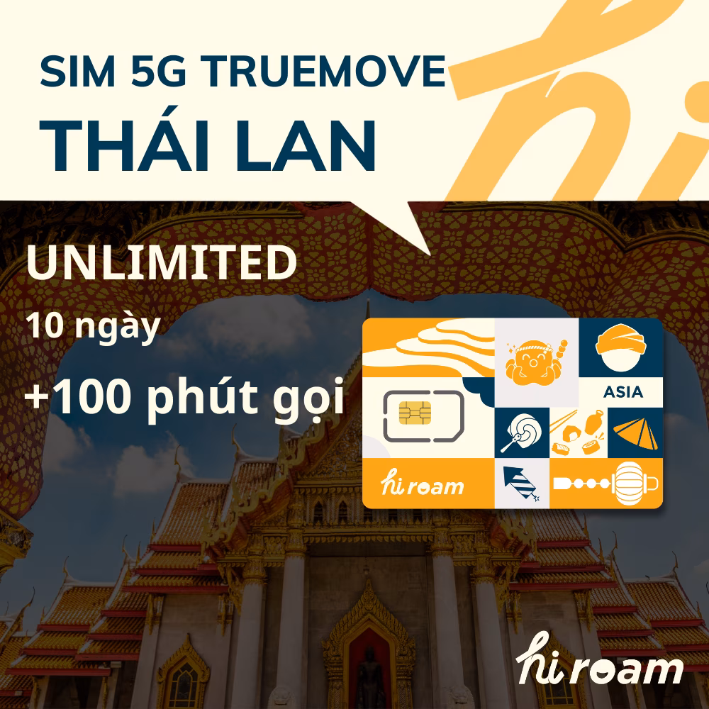 SIM 5G Thái Lan TrueMove TỶ GB Unlimited