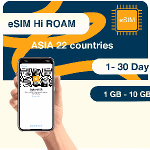 eSIM Châu Á 22 Nước