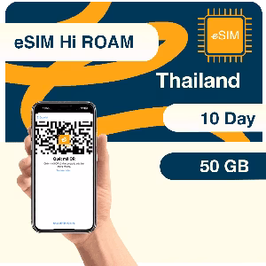 eSIM Thái Lan 50 GB - 10 DAY Unlimited 384kbps