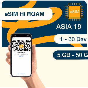 eSIM 19 Nước Châu Á