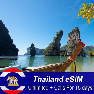 eSIM Thái Lan DTAC Unlimted 15 DAY