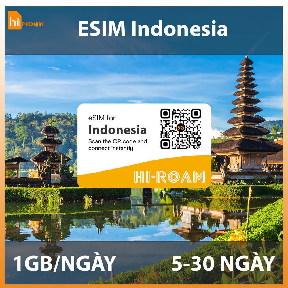 eSIM Du Lịch Indonesia