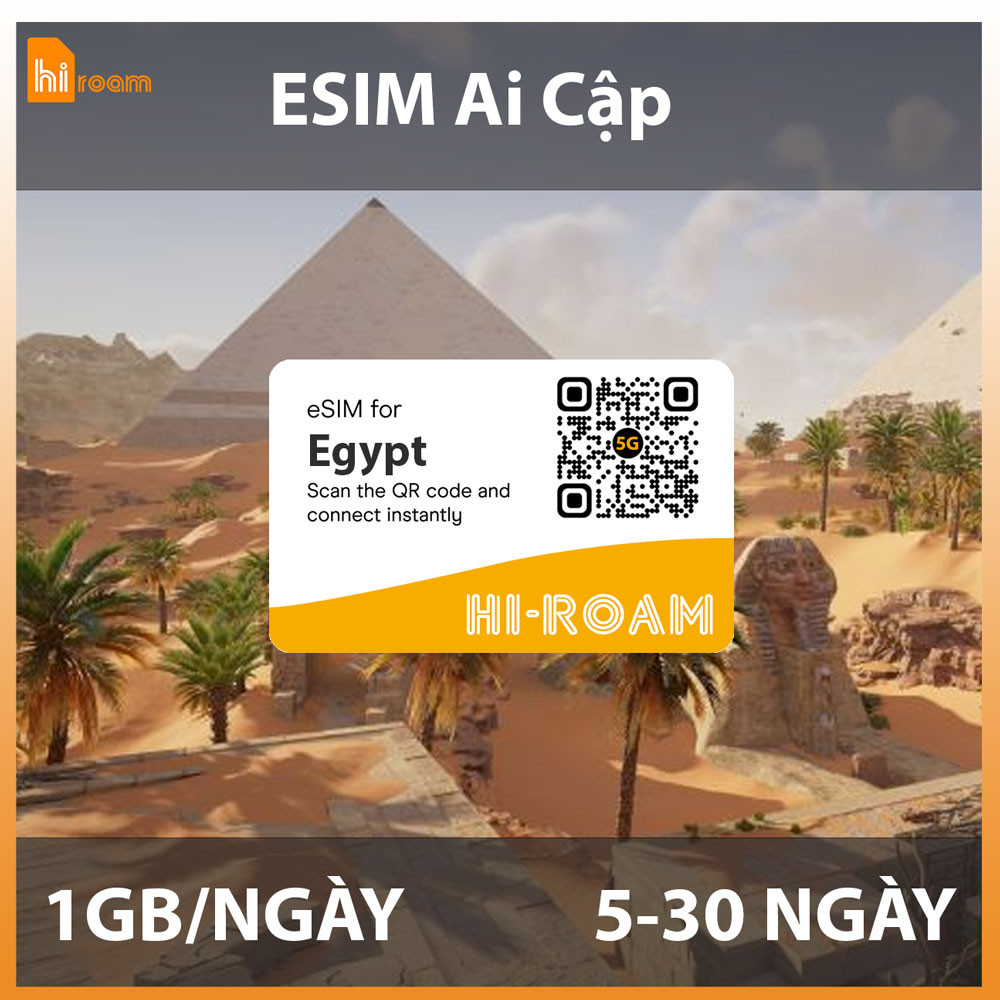 eSIM Du Lịch Ai Cập