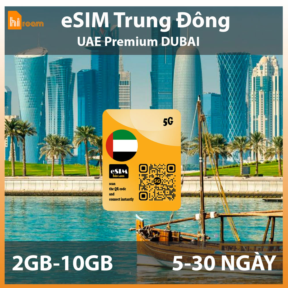 eSIM Du Lịch UAE Premium (Dubai)