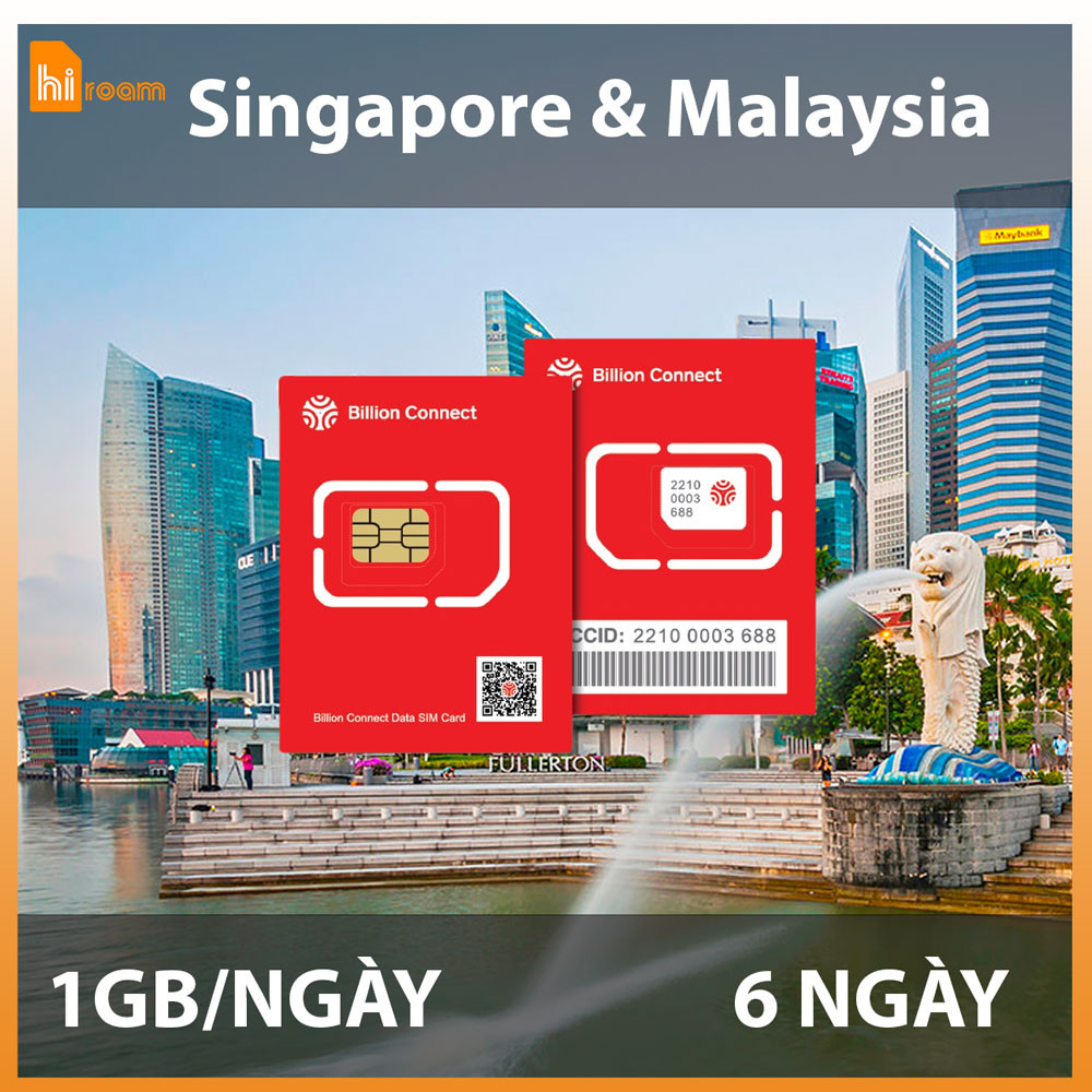 Sim Du Lịch Singapore/Malaysia